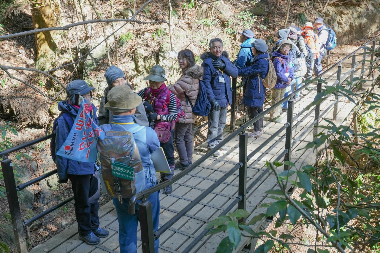 高尾山自然研究路　３号路の橋