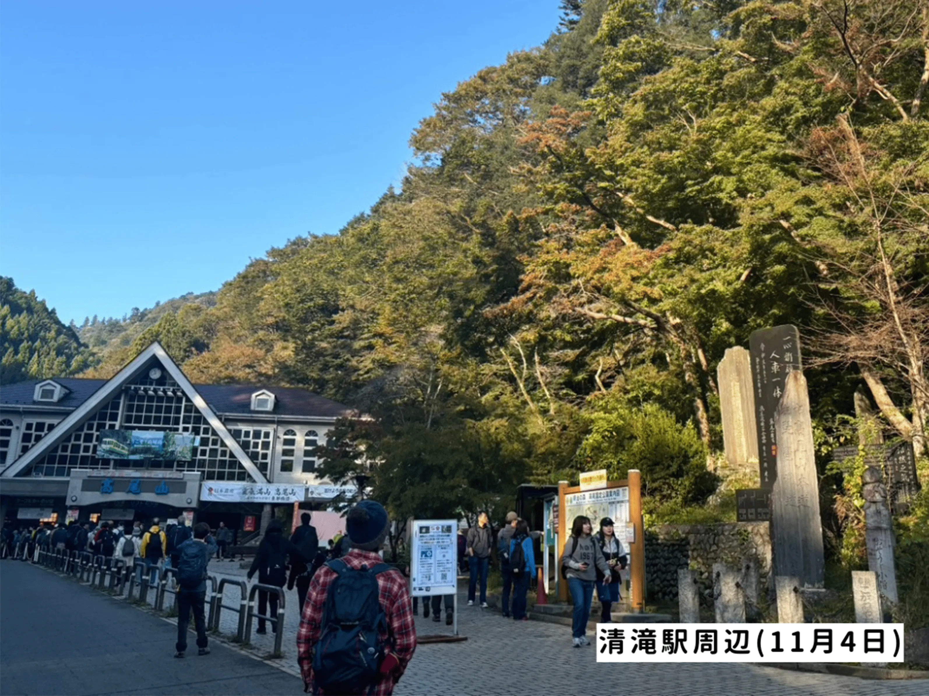 高尾山の紅葉の見ごろは11月中旬から12月上旬です